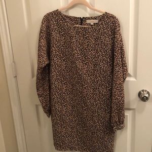 Loft cheetah print dress